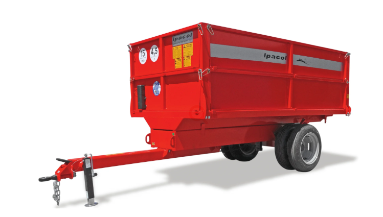 Carreta Basculante Cafeeira Ipacol CBC 4.5 para transporte de grãos de café.