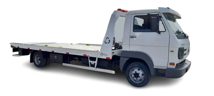 Plataforma articulada 5 Ton ECOVAC para resgate e transporte de veículos.