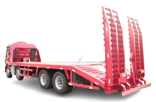 Prancha para transporte de máquinas ECOVAC de alta resistência e segurança.