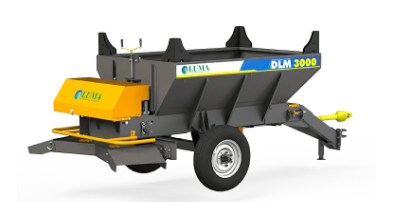 Distribuidor de calcário e adubo orgânico DLM 3000 Luma para cafeicultura e manejo de solo.