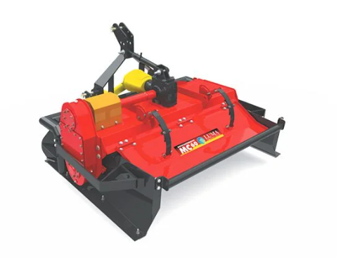 Encanteiradora rotocanteirador LUMA para formação de canteiros nivelados em horticultura e floricultura.