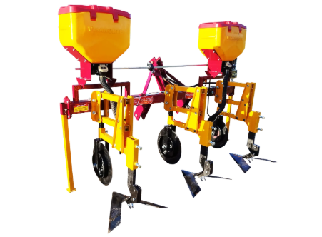 Cultivador com adubadeiras 3 linhas enxada e disco corte frontal VNCA-3L3 Visanorte.
