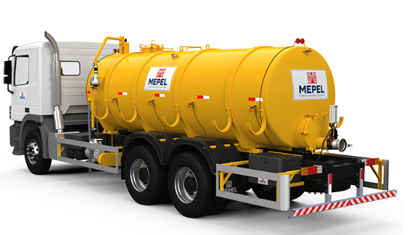 Distribuidor de Adubo Orgânico Líquido MEPEL com Bomba Vácuo Compressor de Palhetas DAOL CAMI-V.