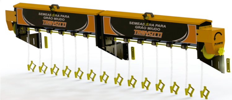 Semeadeira para Grãos Miúdos Travotti adaptável para plantadeiras e semeadeiras de todas as marcas.