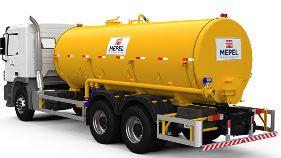 Distribuidor de Adubo Orgânico Líquido MEPEL com Bomba Lobular para caminhão.