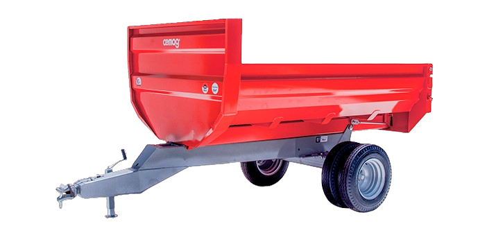Comprar carreta basculante hidráulica CEMAG CBH5 5 toneladas direto de fábrica com rodado duplo.