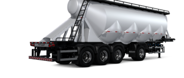 Semirreboque silo 4 eixos Metalesp para transporte de cimento cal e granéis pulverulentos