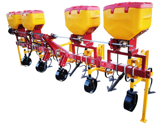 Cultivador com adubadeiras 5 linhas VNCA-5L13 Visanorte.
