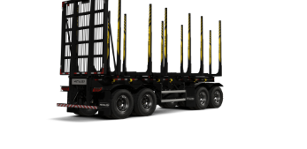 Reboque florestal 4 eixos Metalesp para transporte de toras de madeira